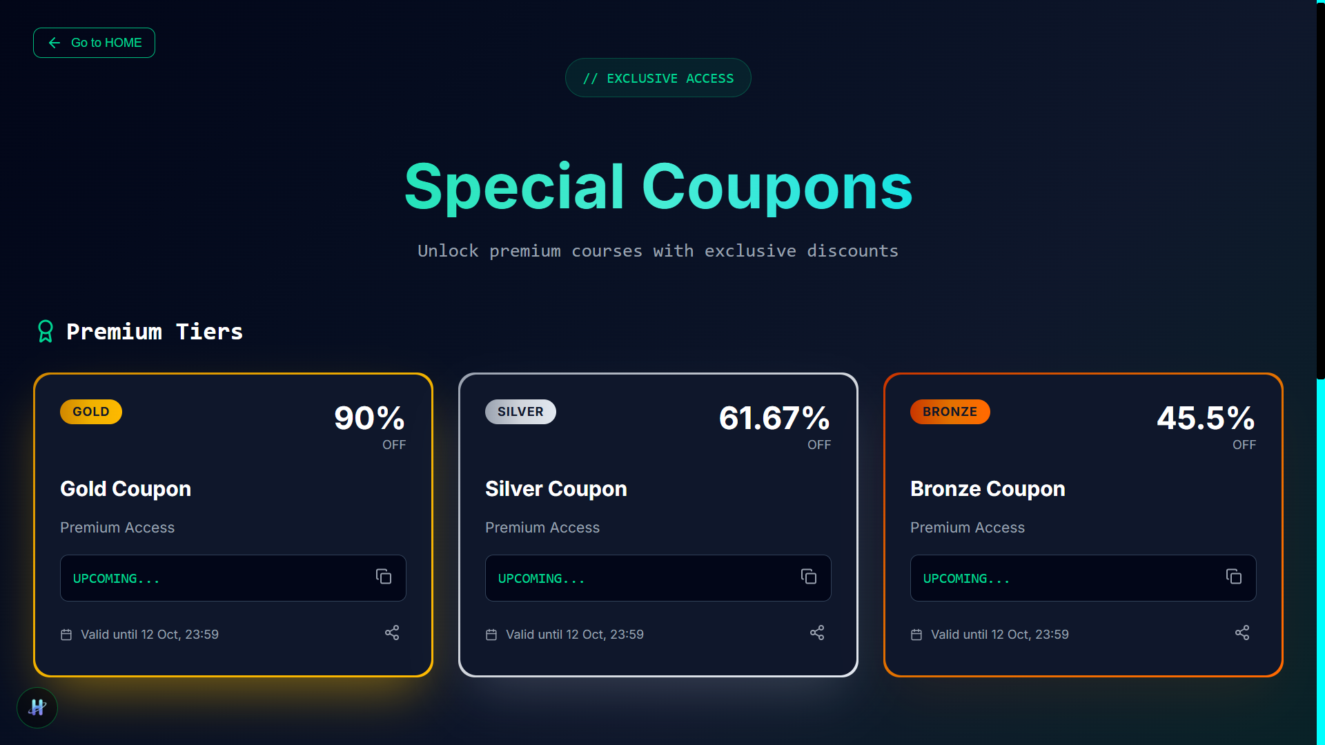Special Coupons - Exclusive Discounts | Hacker IDE | Hacker IDE - AI ...